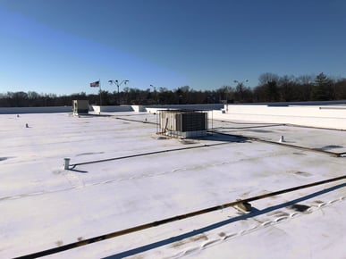 Hail Damage on Commercial Roof